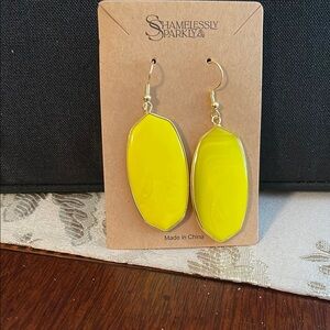 NWT -Shamelessly Sparkly Yellow Earrings